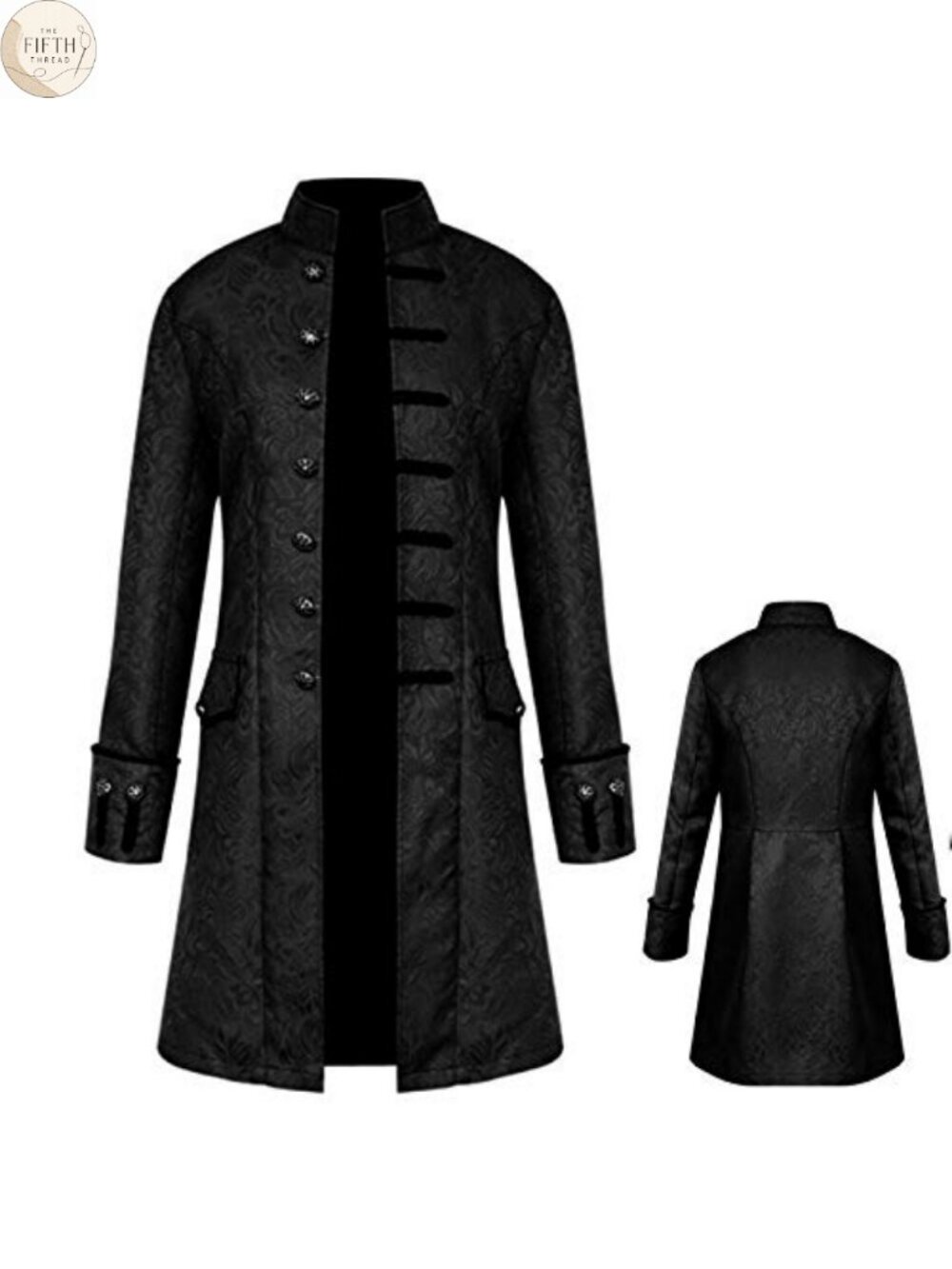 Men's Steampunk Jacket Embroidered Victorian Tailcoat Gothic Cosplay Costume